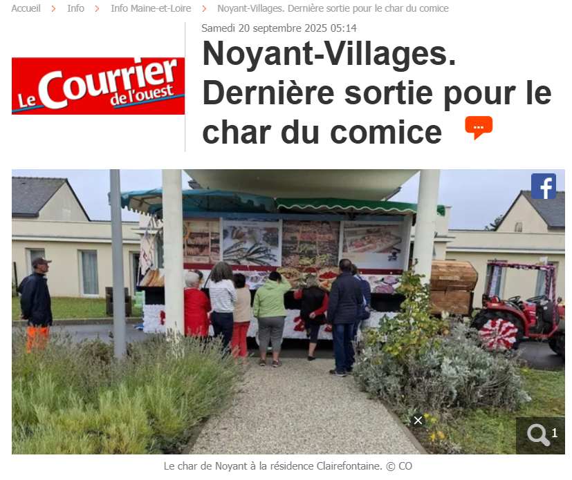 Dernière sortie du char du Comice!